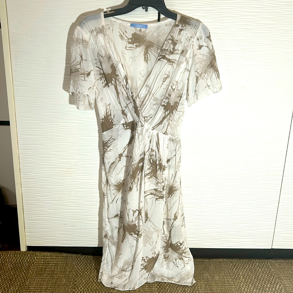 Made in Italy lightweight faux wrap dress, M